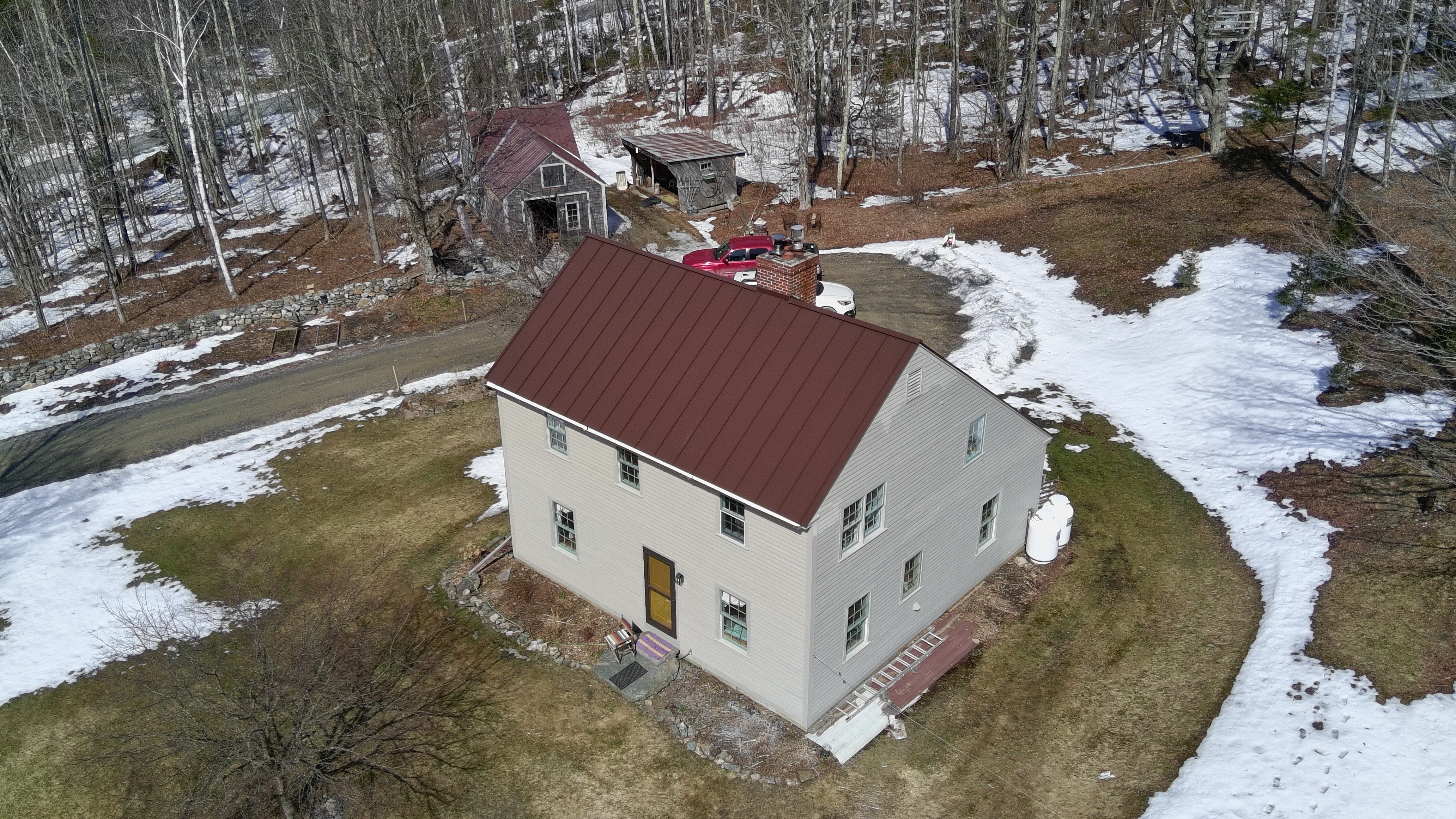 Vermont countryside from above
