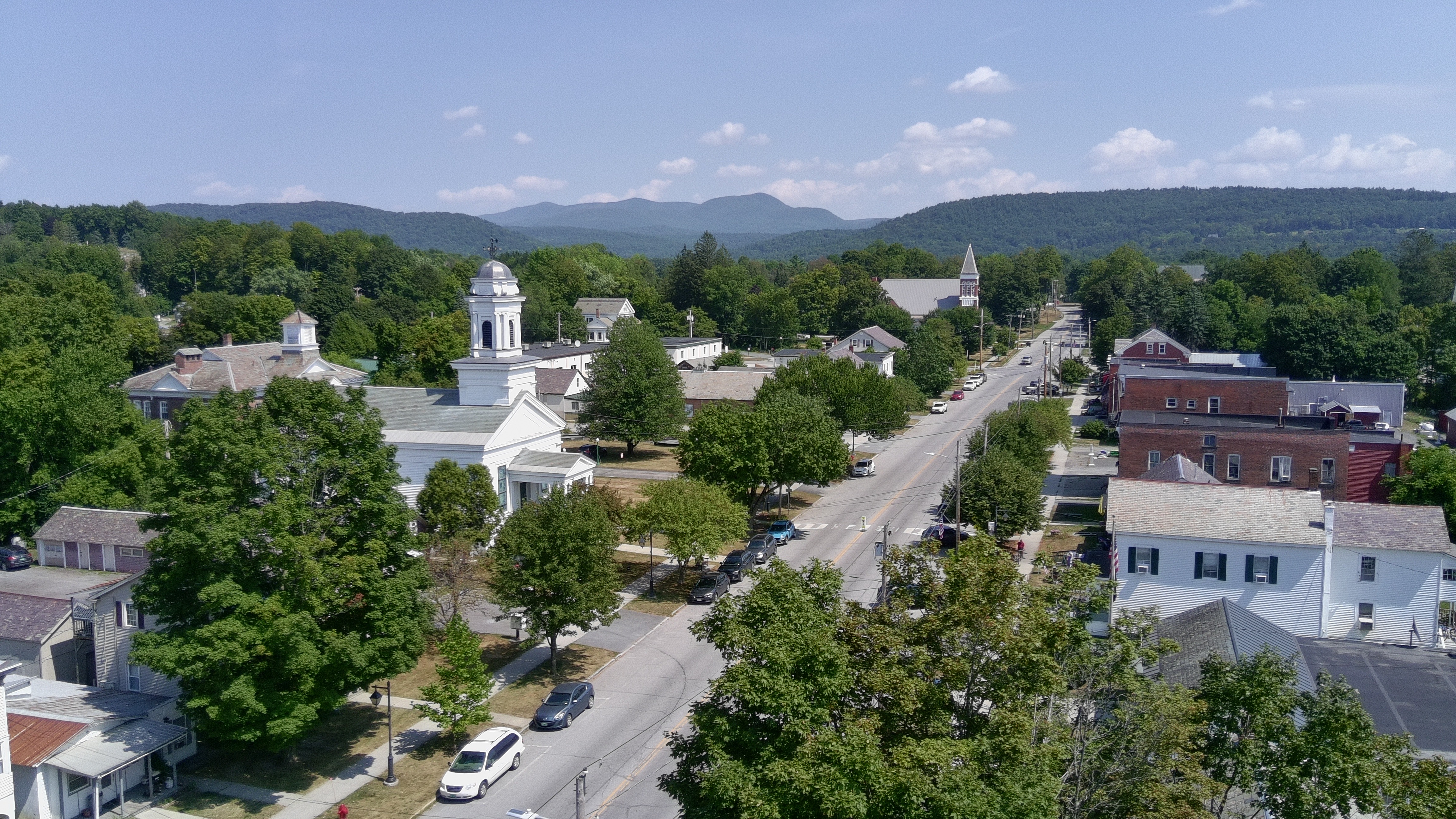 Drone aerial landscape